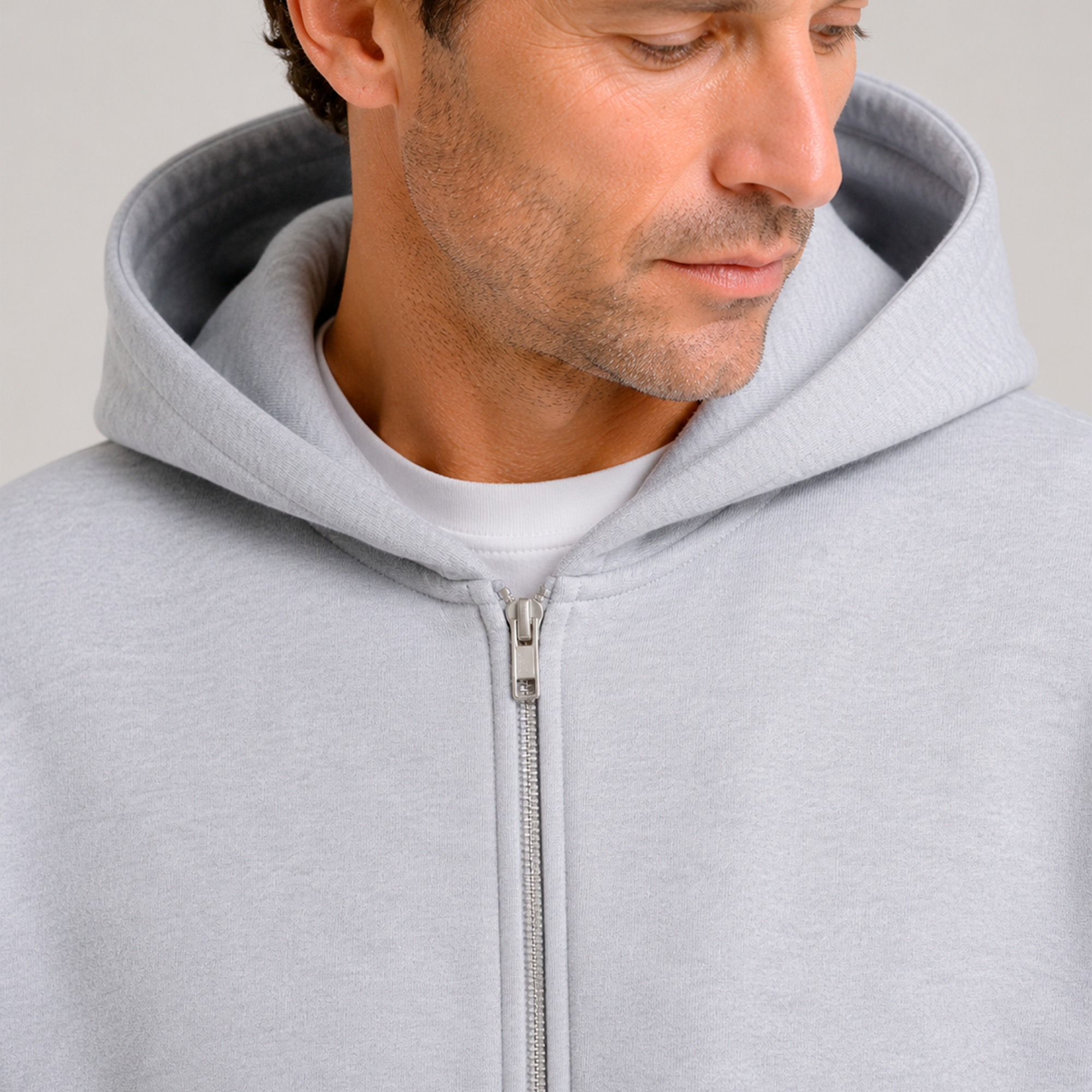 The Zip Hoodie Grey